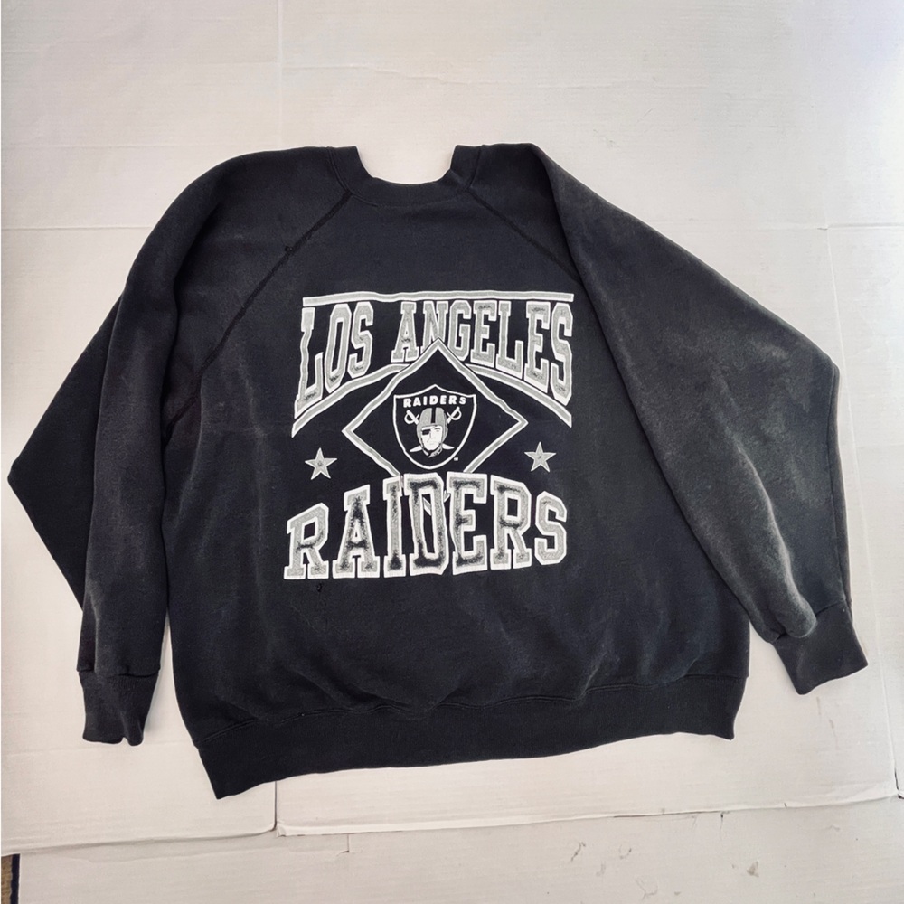 Los Angeles Raiders Black Graphic Sweatshirt